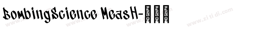 BombingScience MeasH字体转换